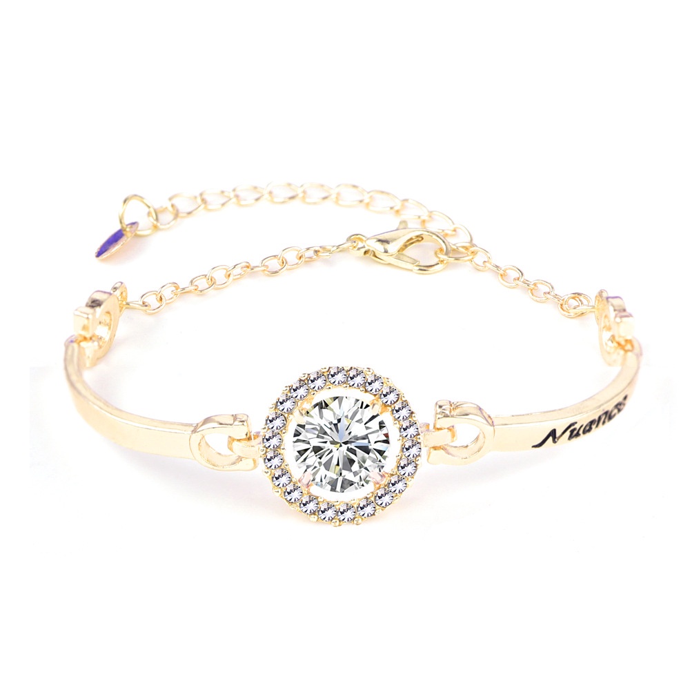 Vòng Tay Zircon | Vòng Tay Màu Vàng Hồng | Vòng Tay Mũi Tên Trái Tim | Phụ Kiện Cho Nữ | Thép Không Gỉ | Quà Tặng Sinh Nhật Thiết Kế Dễ Thương | Cuộn Dây Đai Quấn Đồ Dùng Tiện Dụng
