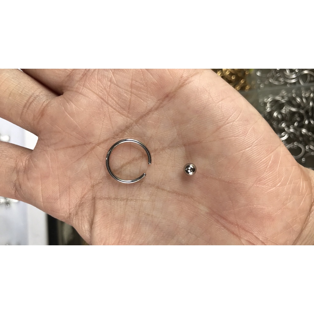 KHUYÊN XỎ TAI TRÒN 1 BI CÁ TÍNH KHUYÊN BI RỜI.