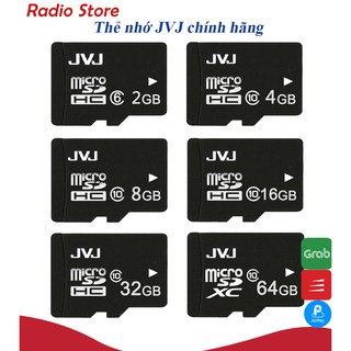 Thẻ nhớ JVJ 64GB/32GB/16GB/8GB/4GB tốc độ cao - Chuyên dụng class 10 U3, bảo hành 5 năm