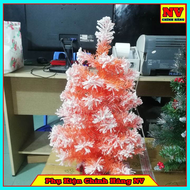 Cây Thông Noel Phủ Tuyết Đế Bọc Vải