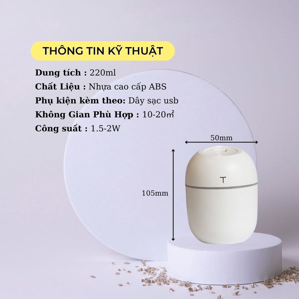 Máy Xông Tinh Dầu Mini Lavemo Khuếch Tán Hơi Nước Phun Sương Tạo Ẩm Giúp Thơm Mát Phòng Và Đuổi Muỗi MPS