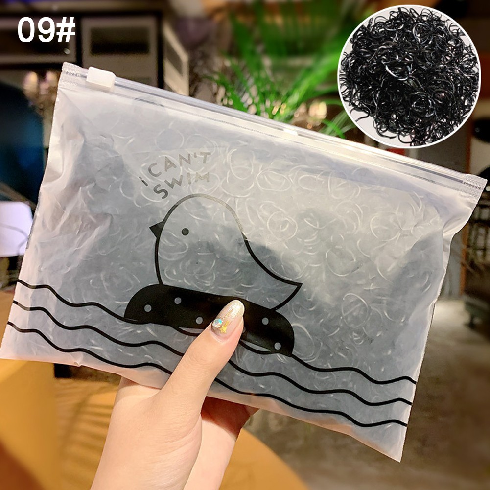 SS Túi 1000 dây thun cột tóc cao su co giãn thời trang Hàn Quốc cho bé gái