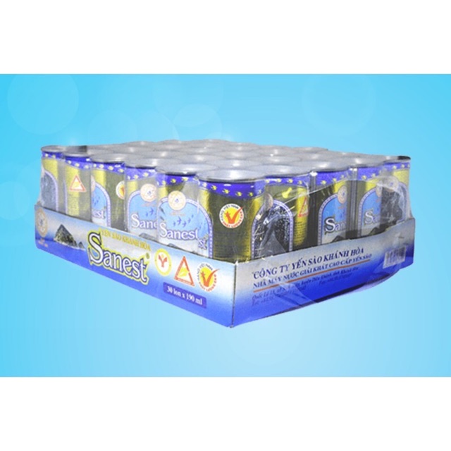 Thùng 30 Lon Nước Yến Sào Sanest Khánh Hoà