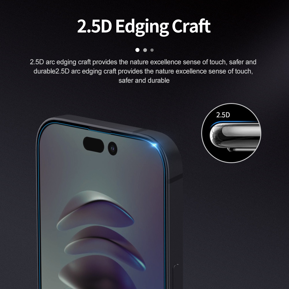 Kính cường lực cho iphone 14/ 14 Plus/ 14 Pro/ 14 Pro Max thương hiệu Nillkin mã H+Pro dộ dày kính 0.2mm