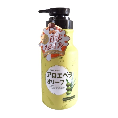 Sữa tắm trắng da, dưỡng trắng toàn thân Hasi Kokeshi Nha Đam Olive 600 - 950 ML