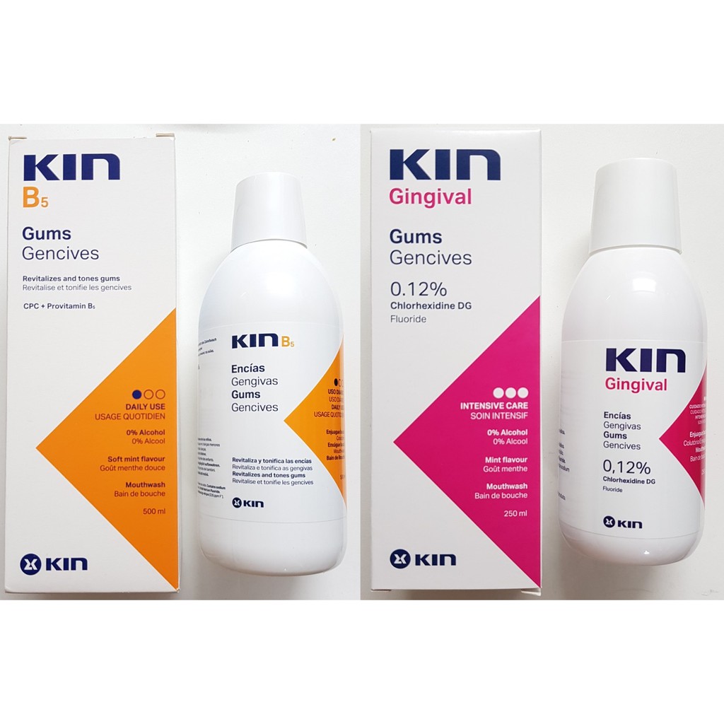 3 cặp Nước súc miệng Kin B5 và Kin Gingival