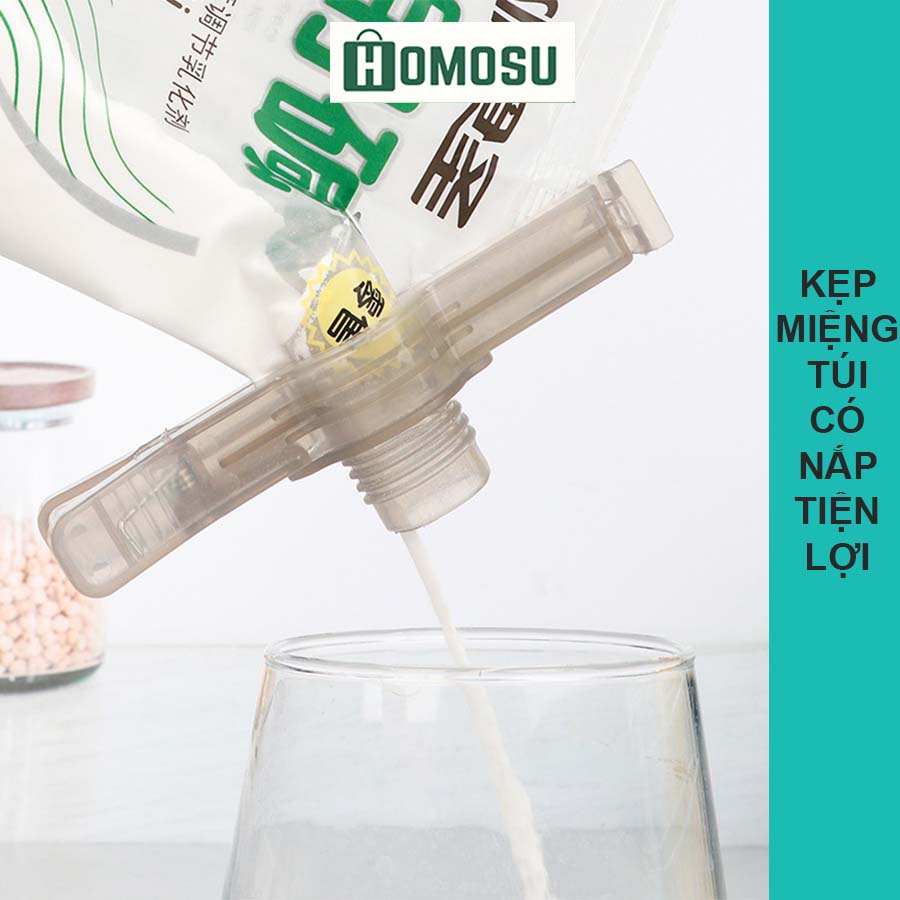 Kẹp Miệng Túi Thưc Phẩm Có Nắp Mở Tiện Lợi Z017