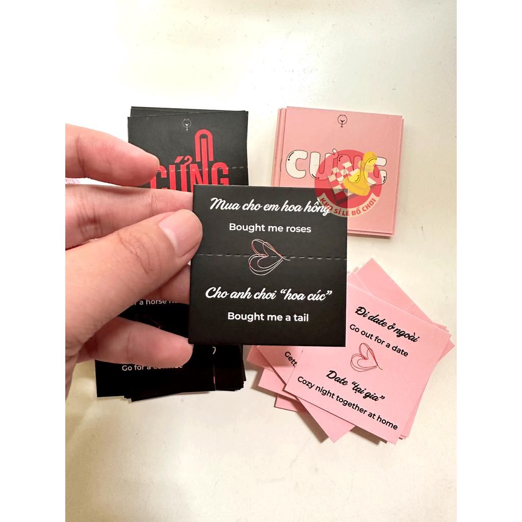 Bộ bài tình yêu lựa chọn Cưng Hay Cứng cho cặp đôi 54 lá, boardgame 18 cho couple