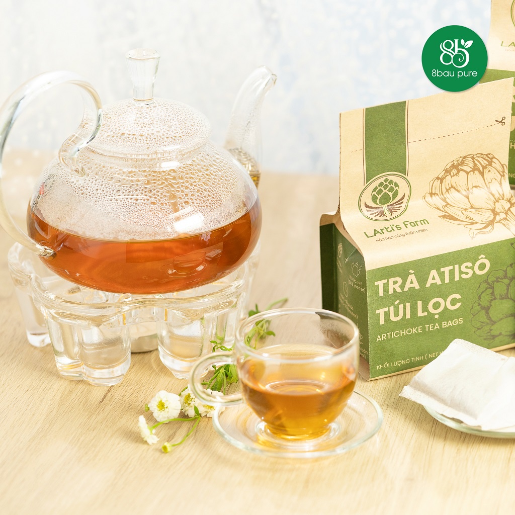 Trà túi lọc atiso tươi nguyên chất LArti's Farm Đà Lạt 100gr  FA1