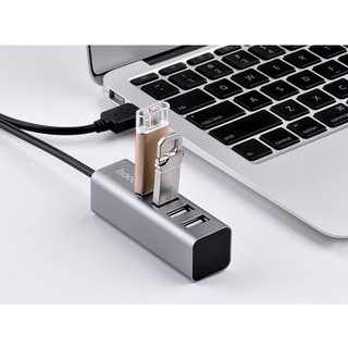 Hub chia 4 cổng USB Hoco HB25 từ 1 cổng USB ra 1 cổng USB 3.0 và 3 cổng USB 2.0 - BH 12 tháng