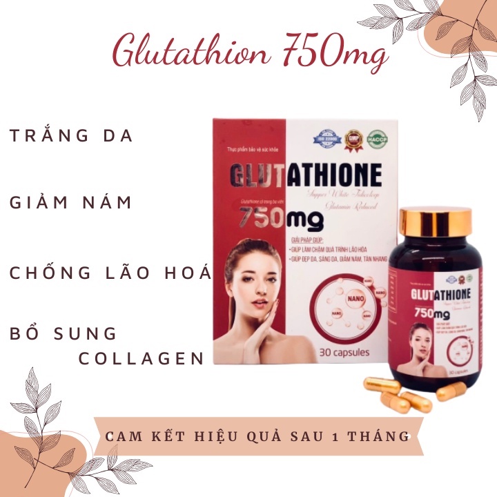 Collagen viên uống đẹp da , mờ nám hiệu quả sau 1 tháng chỉ với Gutathione 750mg (MUA 2 TẶNG 1 SON HOT))