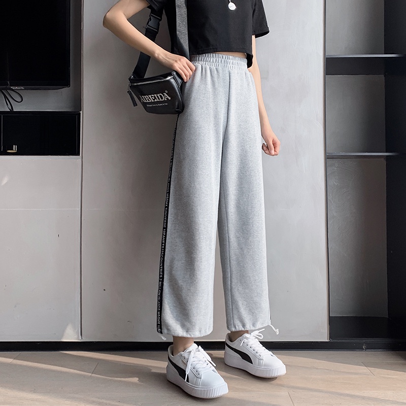 NRVP Quần Thể Thao Ống Rộng Phong Cách Thời Trang Hàn Quốc Dành Cho Nam Và Nữ