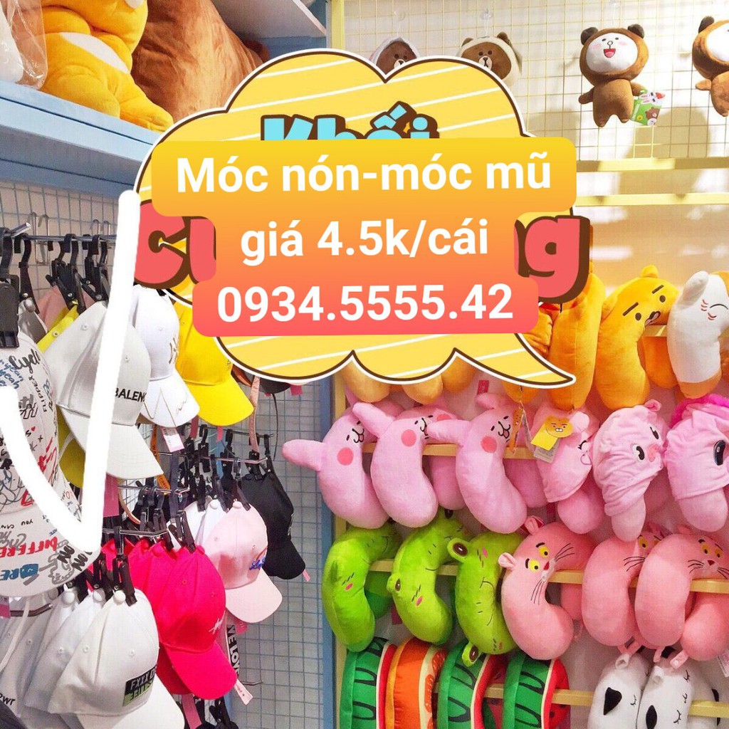 Móc kẹp nhựa treo mũ,nón  (10 Cái) [ FREE SHIP-RẺ] treo được nón nam nữ, trẻ em