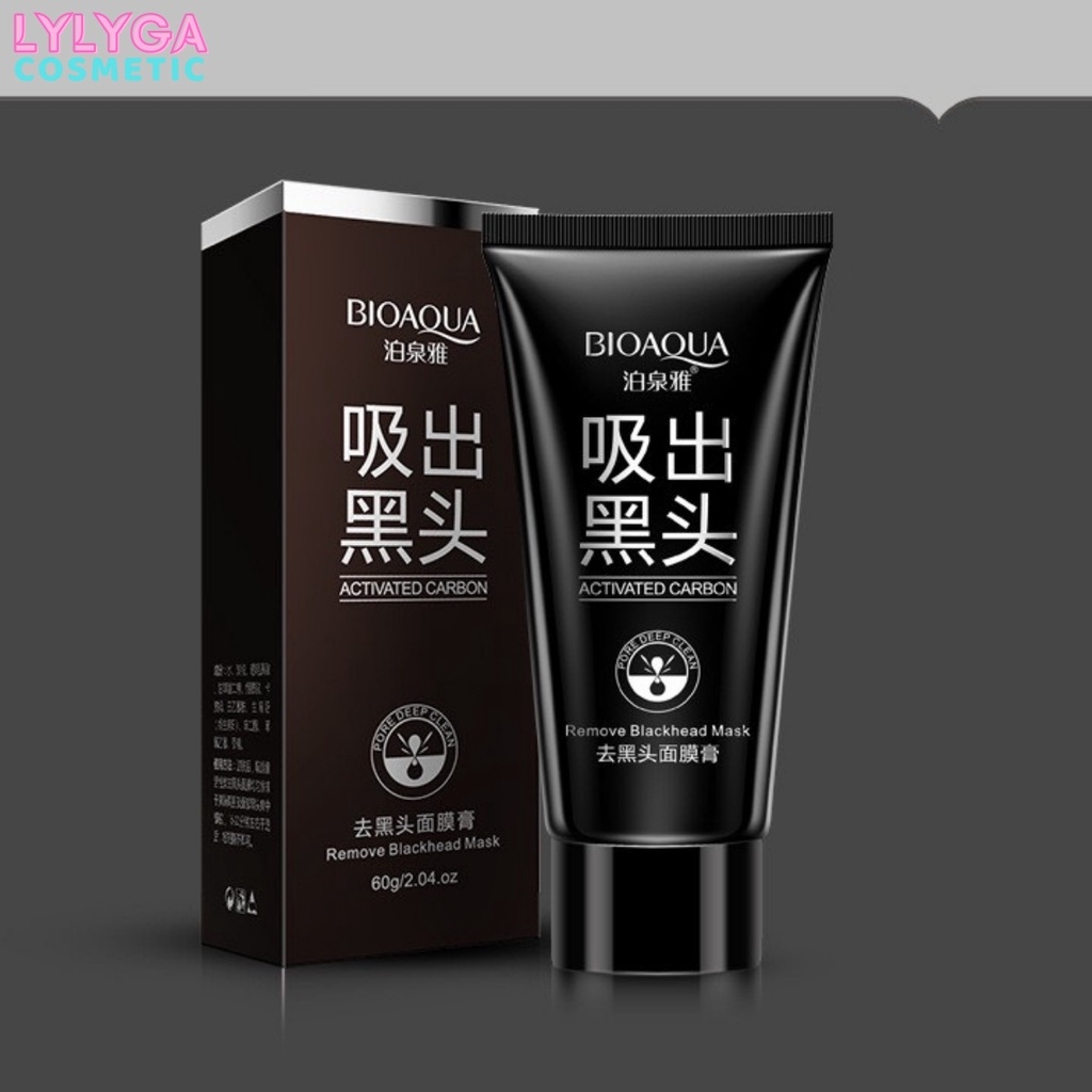 Gel lột mụn đầu đen BIOAQUA 60g Than Tre Mặt nạ lột mụn cám hiệu quả an toàn tại nhà MN17