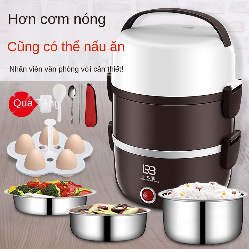 Hộp cơm hâm nóng điện nhân viên văn phòng mini cắm tự sinh hấp tạo tác tủ