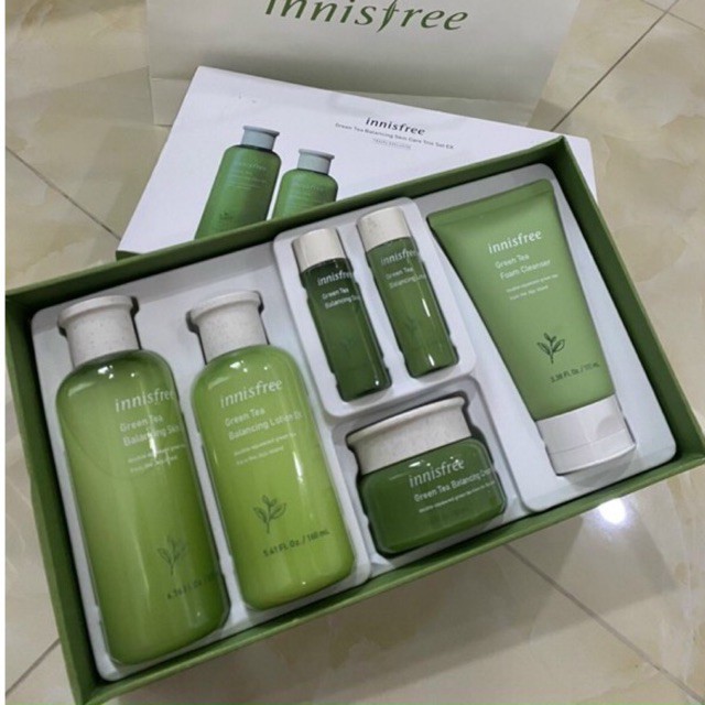 BỘ DƯỠNG DA TRÀ XANH GREEN TEA INNISFREE