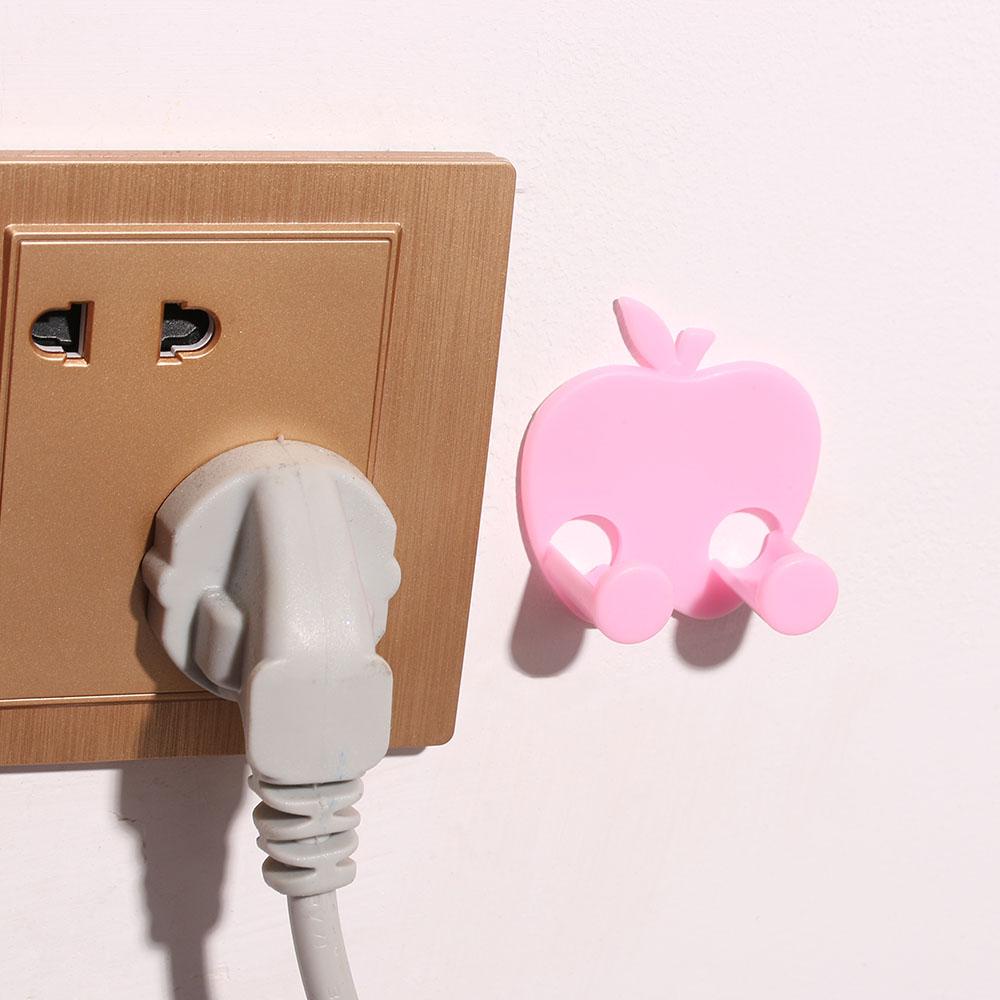 MUVAKO Giá Đỡ Phích Cắm Dán Tường Đa Năng Màu Sắc Ngẫu Nhiên