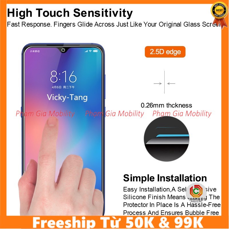Kính cường lực nano dẻo cao cấp Vivo Y15 Y17 Y18 Y19 Y20 Y21 Y22 Y23 Y12s