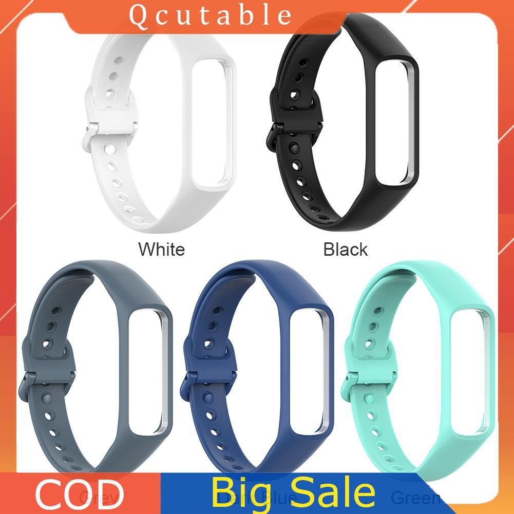 Silicone Wristband Watch Strap+Frame Case for Samsung Galaxy Fit-E SM-R375