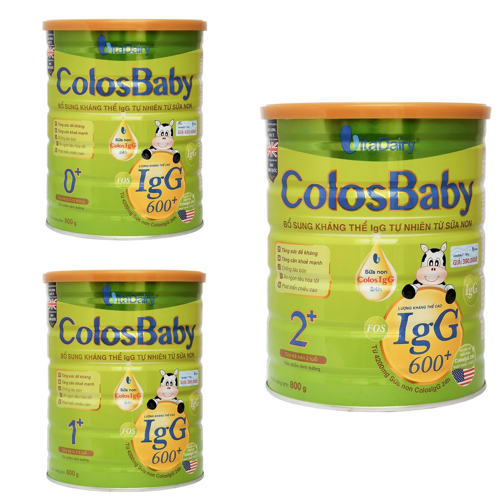 SỮA BỘT COLOSBABY 0+/1+/2+ 800G