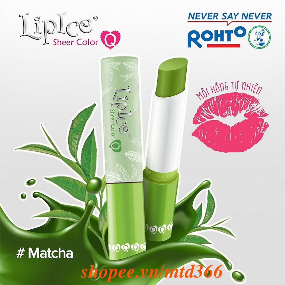 Son Dưỡng Hương Trà Xanh Lipice Sheer Color Q 2.4g.