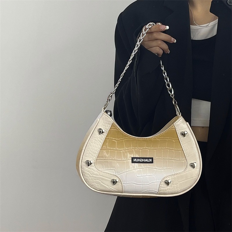 Túi Đeo JASMIN NOIR Chéo Họa Tiết Da Cá Sấu Thời Trang Dành Cho Nữ
