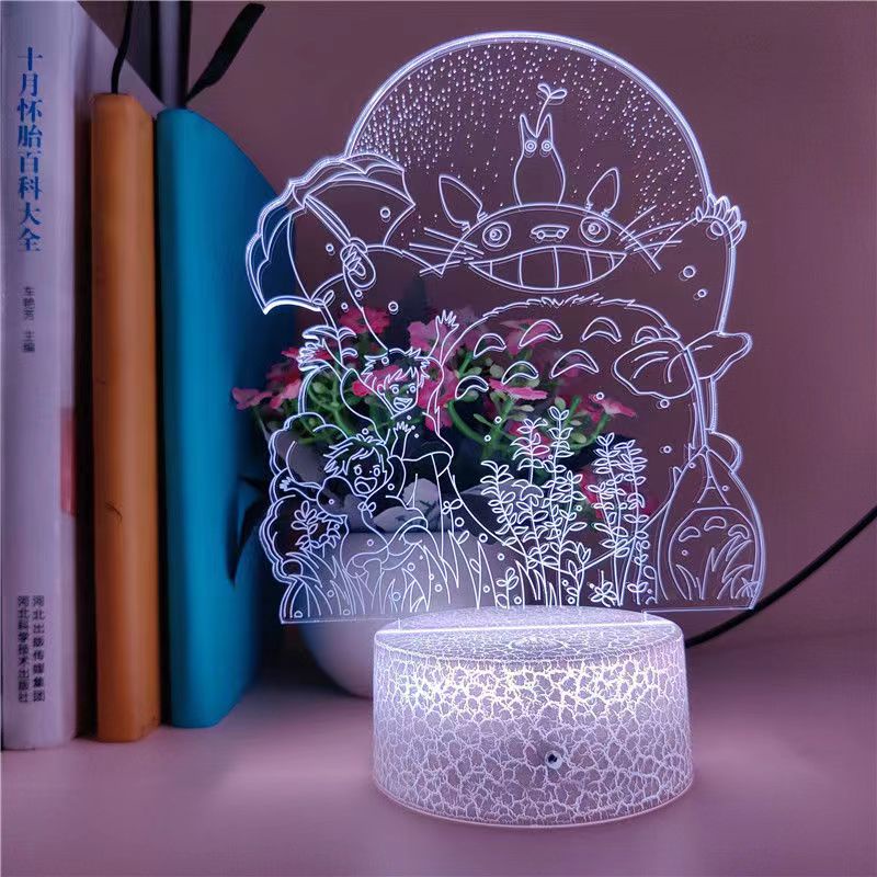 Đèn led 3d Hình Totoro Trang Trí Phòng Ngủ
