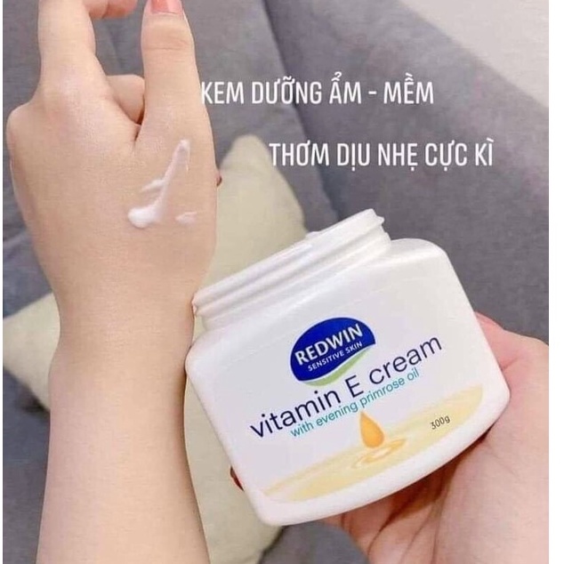 Kem Dưỡng Da Mềm Mịn REDWIN Vitamin E Cream 300gr (nội địa Úc)