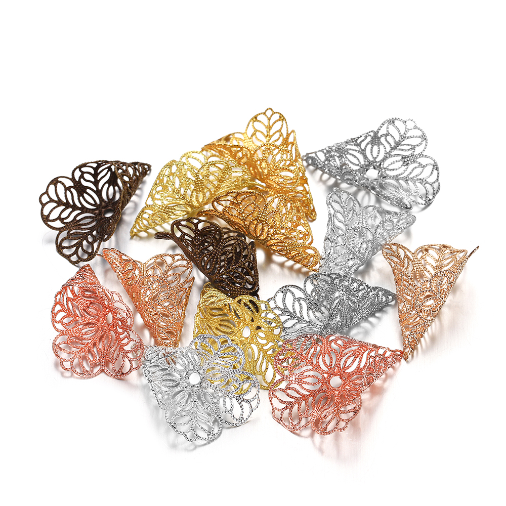 Set 20 charm ST.KUNKKA phụ kiện làm trang sức hình hoa xinh xắn 23x18mm