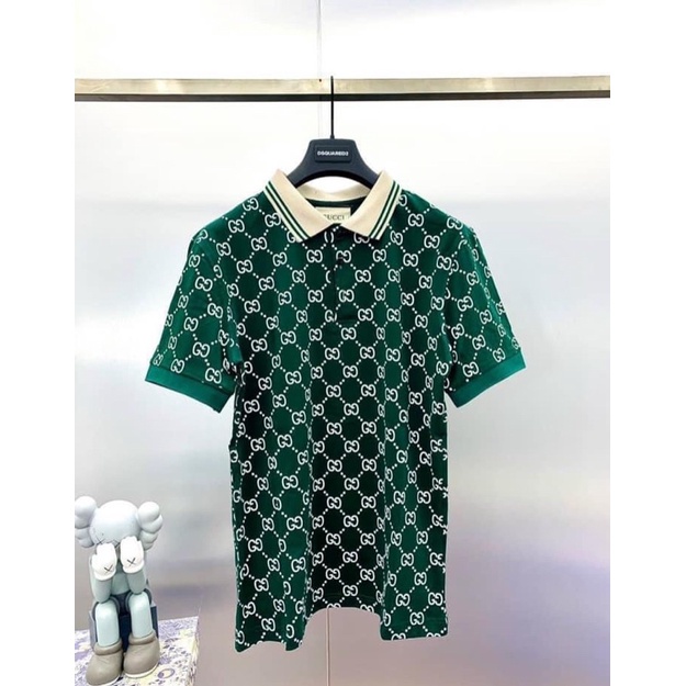 Áo polo GC nam vân nổi cổ bẻ pha màu - Áo phông GC cổ bẻ đẳng cấp