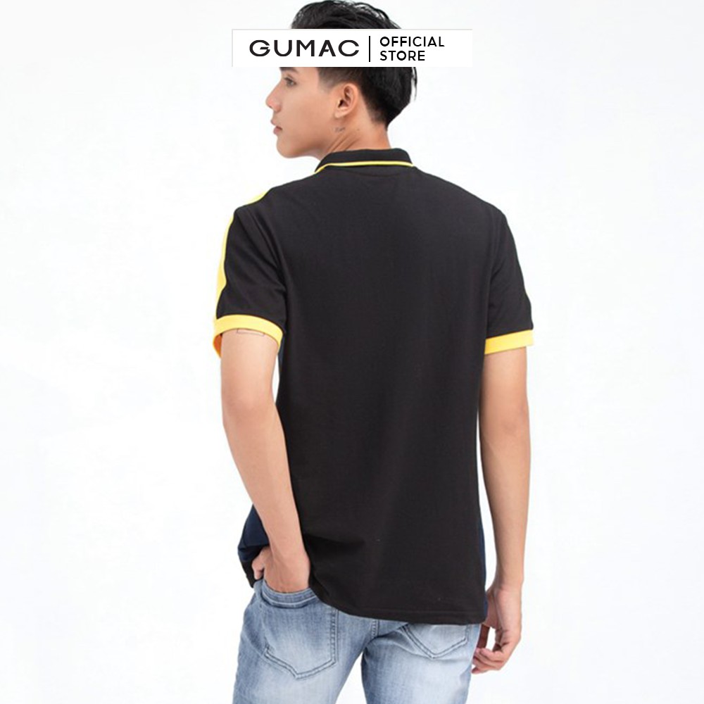 [Mã WABRGD12 giảm 10% đơn 250K] Áo thun nam polo phối màu GUMAC ATNB609 | BigBuy360 - bigbuy360.vn