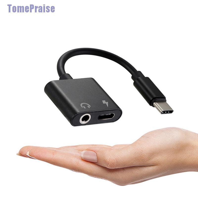 Đầu chia cổng sạc và tai nghe 2 trong 1 Usb Type C sang 3 5