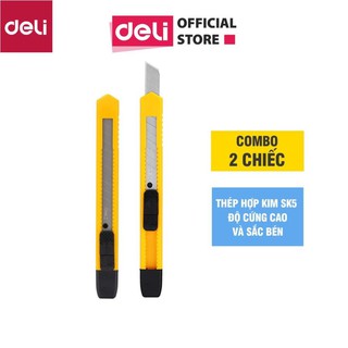 Dao rọc giấy nhỏ Deli - Vàng - E2051