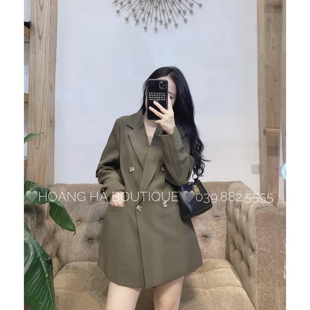 Áo blazer nữ, áo vest blazer nữ 2 lớp phong cách hàn quốc form dài by BUMBEDA