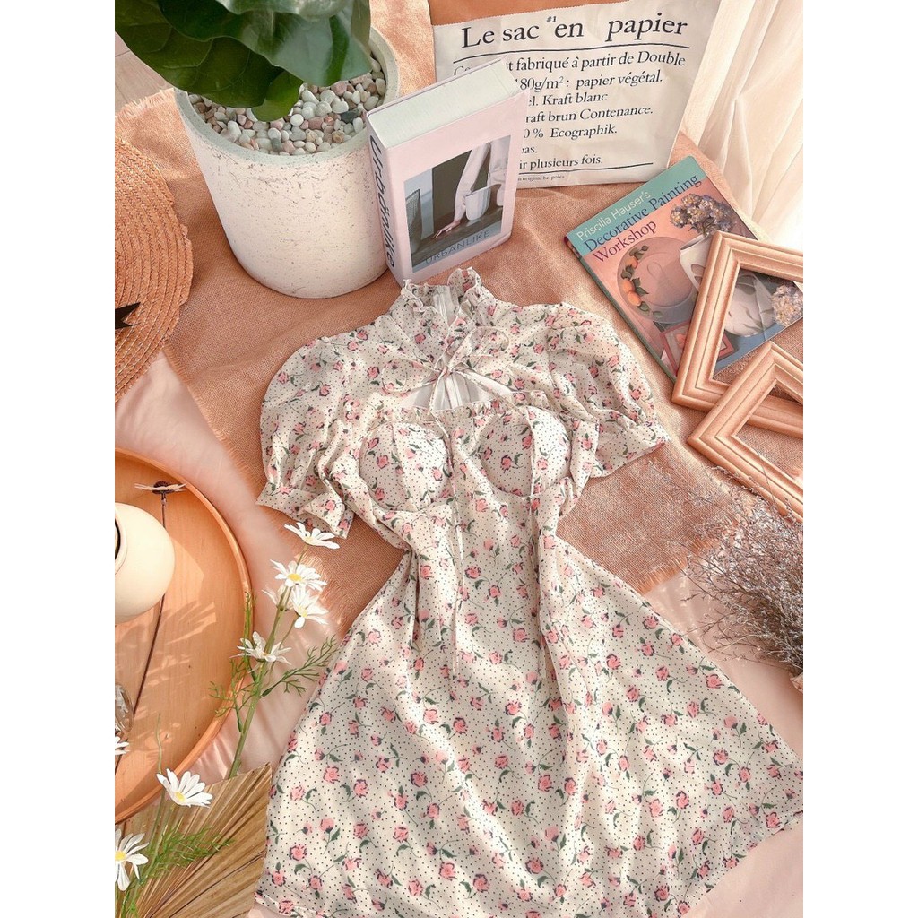 Váy nữ hoa nhí, đầm nữ đẹp chất mát, mịn, hàng đẹp chuẩn bán shop, phong cách nữ tính, trẻ trung cho mùa hè | BigBuy360 - bigbuy360.vn