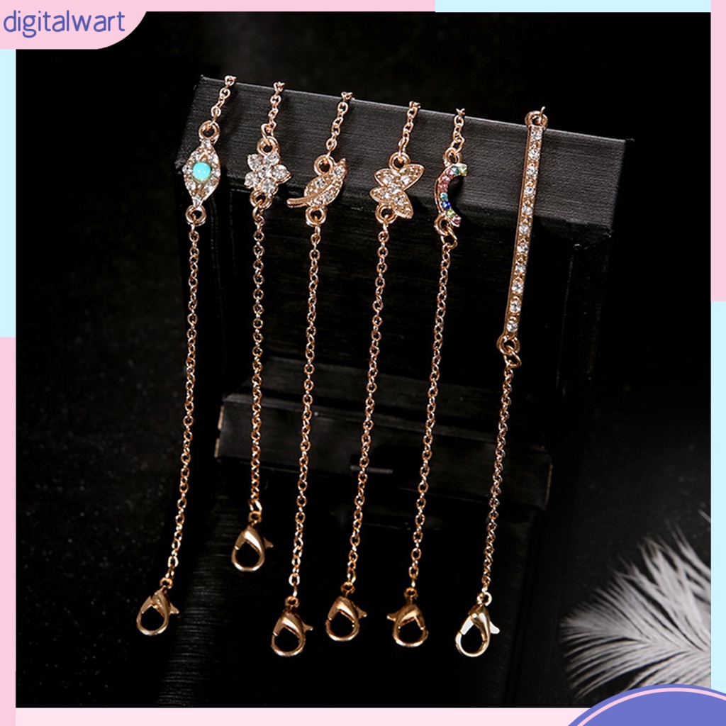 Set 6 vòng tay đính đá thời trang cho nữ