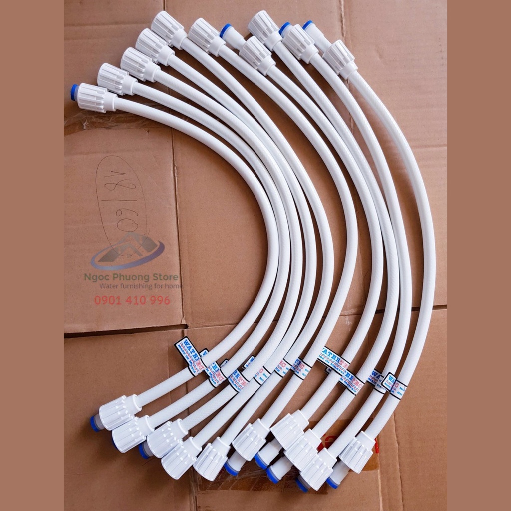 Dây cấp nước lạnh WATERTEC nhập khẩu MALAYSIA nhựa ABS cao cấp, độ dài 40cm và 60cm - Mã WT001Y và WT001Z