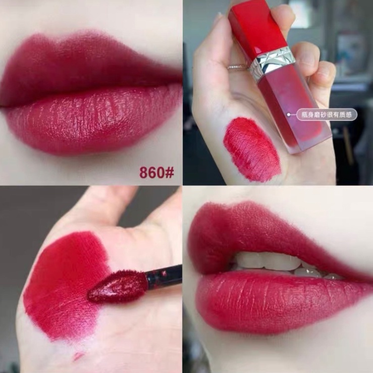 Son Môi Dior Thiết Kế Vỏ Màu Đỏ Sang Trọng # Mẫu Thử Cà Chua Đỏ 635 2.2ML