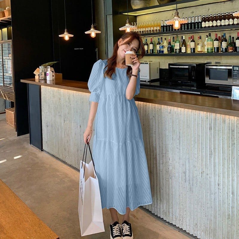 Đầm Bầu Váy Bầu Mùa Thu Dáng Dài Thiết Kế Xinh Xắn Trẻ Trung Đi Làm Đi Chơi HD2717 Honey Mommy