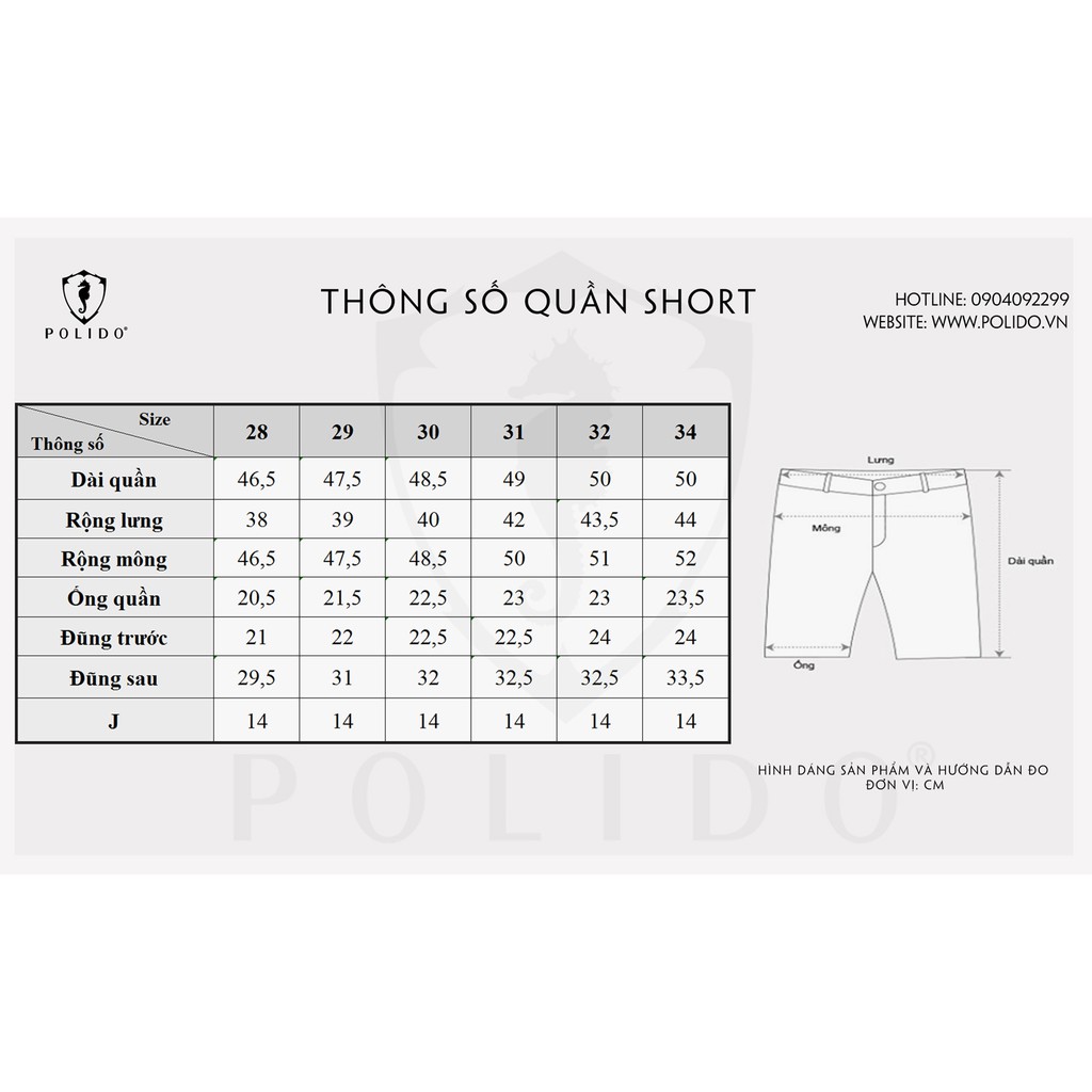 Quần Short Nam Khaki CEFFYLO Chất Vải Dày Dặn Co Giãn, Form Ôm Nhẹ Thoáng Mát  - POLIDO