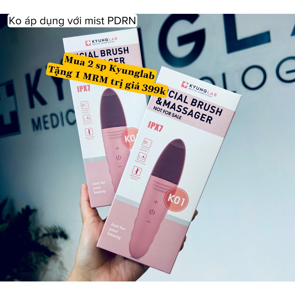 Máy Rửa Mặt Massage 5 Chế độ Kyung Lab Rung Siêu Âm 8000 lần/phút