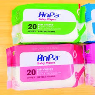 Khăn Giấy Ướt Anpa baby wipes Bỏ Túi  Không Mùi