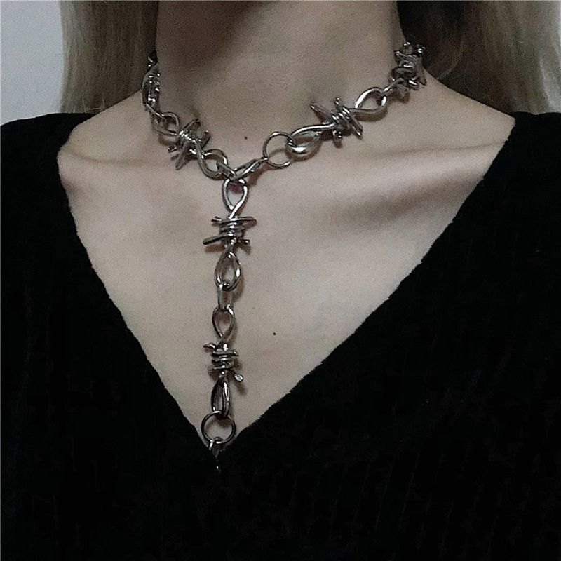 Bộ Dây Chuyền, Vòng Tay Và Nhẫn Hợp Kim Phong Cách Gothic Cho Nam