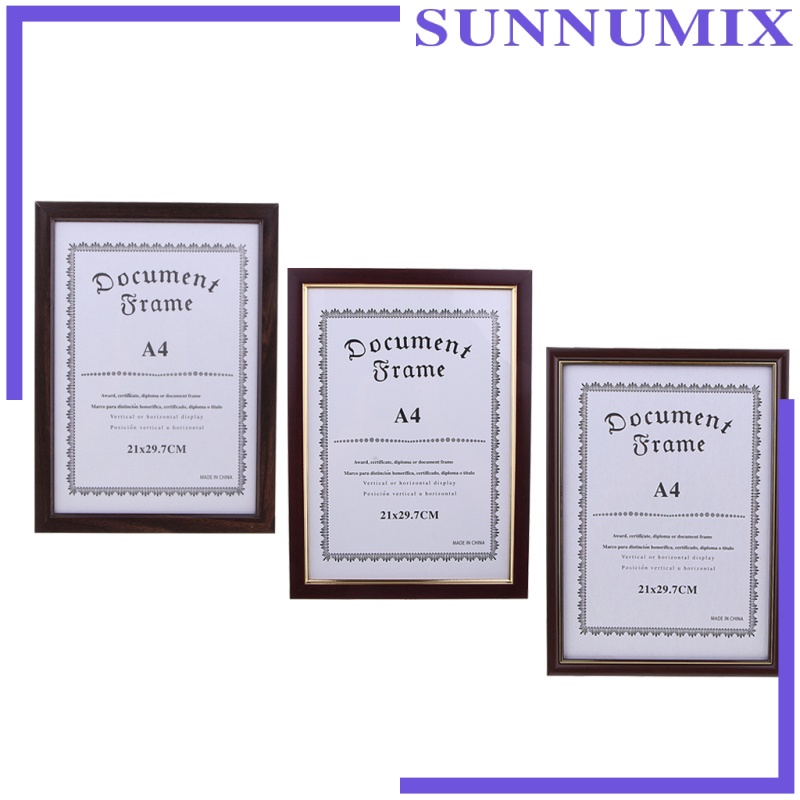 [Sunnimix] Khung Trưng Bày A4 Bằng Gỗ Tinh Tế Dùng Cho Diploma, Chứng Nhận Ảnh