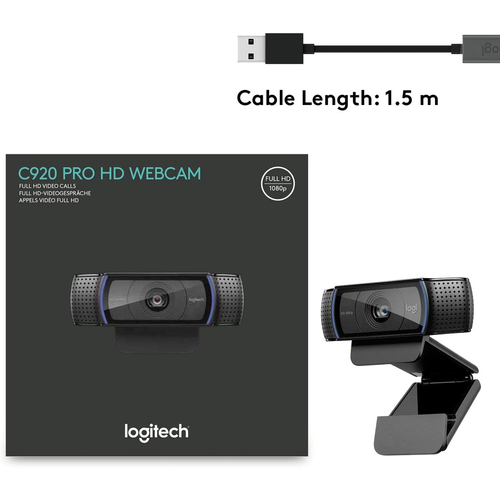 Webcam Logitech C920E / C920 Pro Hd 1080p Full Hd