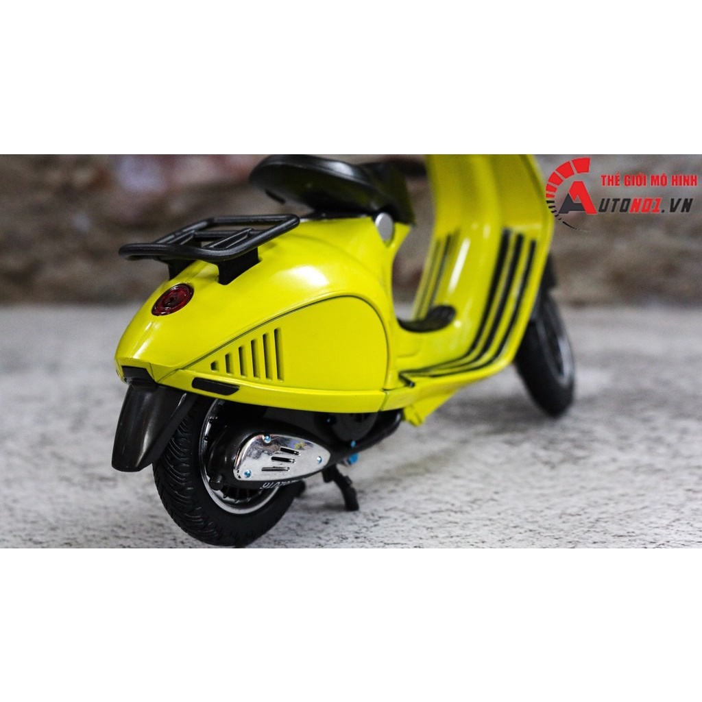 MÔ HÌNH XE ĐỘ VESPA 946 BLACK YELLOW 1:12 AUTONO1 D182