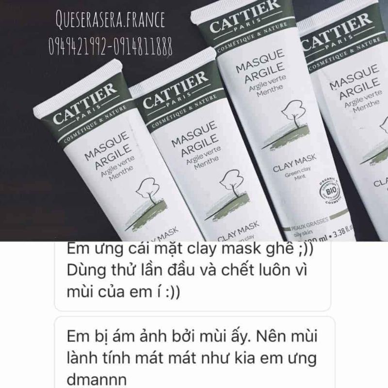 MẶT NẠ ĐẤT SÉT CATTIER