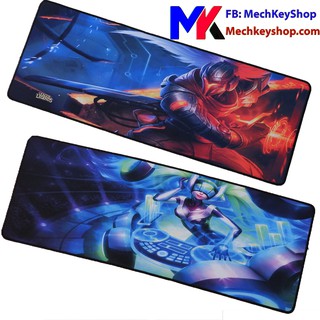 Mouse Pad, tấm lót chuột 80*30cm dày 2mm, các mẫu: Siêu phẩm Yasuo, DJ Sona