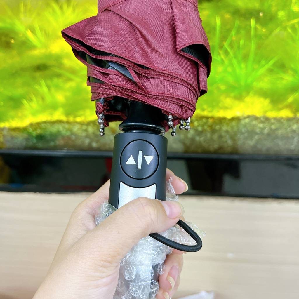 Ô Dù 10 Nan Tự Động Gấp Gọn Đóng Mở 2 Chiều Chống Tia UV- Dù Bấm Vải Dù Cao Cấp Hàng Xuất Khấu