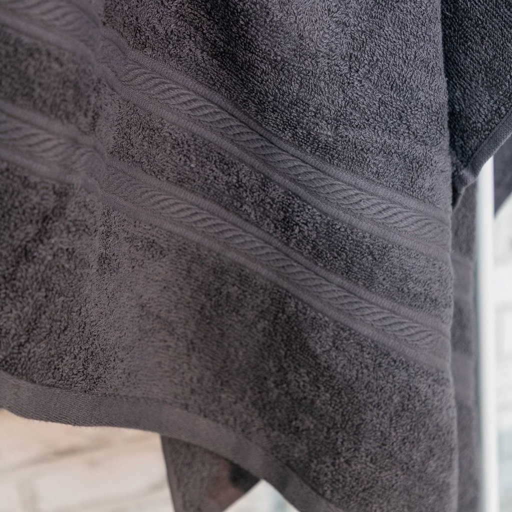 Khăn Tắm Cotton Màu Xám 70x140cm K-INDIANNA Nhập Khẩu Thái Lan Index Living Mall